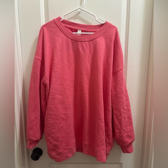 Women’s Lululemon  Perfectly Oversized Crewneck  Guava Pink Size 18 - Picture 1 of 4